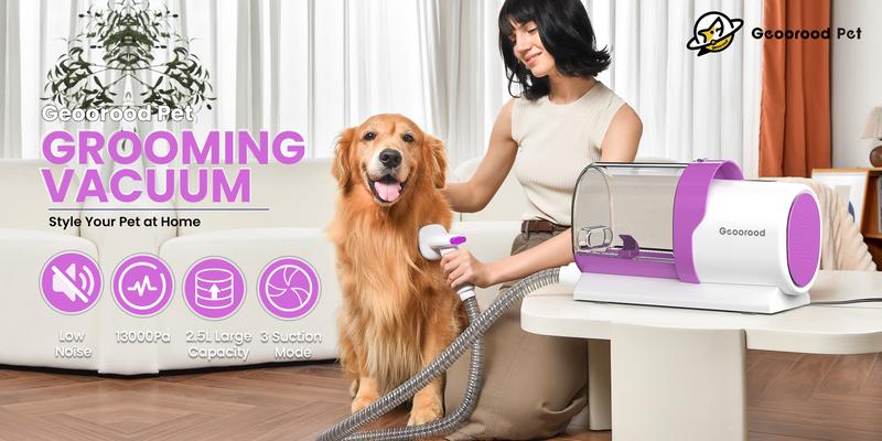 GeoWoof Pet Grooming Vacuum 5-in-1