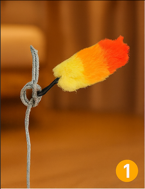Petwoof Smart Feather Toy – Adjustable Speed & Remote Control