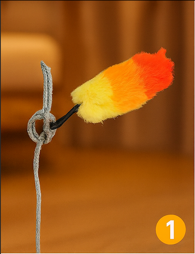 Petwoof Smart Feather Toy – Adjustable Speed & Remote Control
