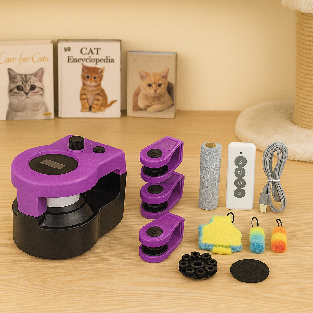 Petwoof Smart Feather Toy – Adjustable Speed & Remote Control