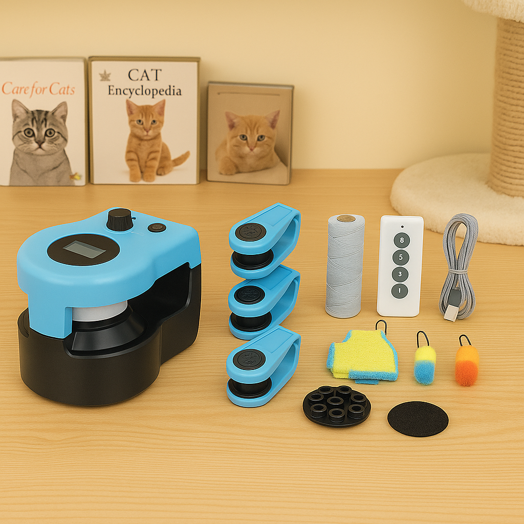 Petwoof Smart Feather Toy – Adjustable Speed & Remote Control