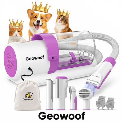 GeoWoof Pet Grooming Vacuum 5-in-1